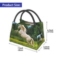 thumbnail image 2 of Lukts Horse Rearing Up In The Field Pattern Small Lunch Bag for Men Women Insulated Lunch Box Mini Lunchbox Portable Lunch Cooler Bag,Reusable Snack Bag, 2 of 6