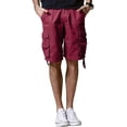 thumbnail image 3 of Bermudas Cargo Match Twill Comfort para Hombre Color Ciruela Talle L/32, 3 of 6
