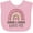 AD-Pink, variant on Inktastic Grandma and Grandpa Love Me Girls Granddaughter Rainbow Girls Baby Bib