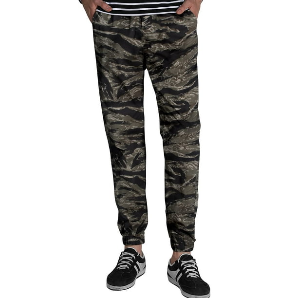 Pantalones deportivos Match Chino para hombre, camuflaje negro, talla 30