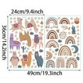 thumbnail image 4 of Clearance!!Hotaey Wall Sticker Retro Small Flower Wall Decals Rainbow Alpaca Sticker, 4 of 6