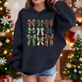 thumbnail image 2 of Lorytime Christmas Girls Hoodies with Bows Boys Sweatshirt Long Sleeve Pullover Drop Shoulder Soft Tops Blue 9 Years, 2 of 4