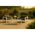 thumbnail image 2 of Meridian Furniture Nizuc Table Basse de Patio Extérieur en Bois Gris, 2 of 7