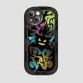 thumbnail image 1 of Funda Compatible Con iPhone 14 13 12 Mini 11 Pro X XR XS Max SE 2020 6 6S 7 8 Plus Translucencia De Ojo Grande Motivo Rojo Amarillo Demonio, 1 of 4