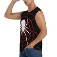 thumbnail image 3 of Balery Spider On The Web Camisetas sin mangas para hombre, absorbe la humedad y protege contra el mal olor.-Large, 3 of 7