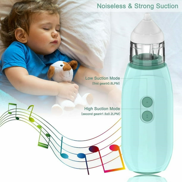 Aspirateur nasal pour bébé - Puissant suceur de nez et nettoyant anti-morve  sûr pour N