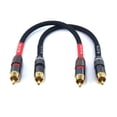 thumbnail image 1 of WJSTN-020 Cable de audio RCA a RCA 1RCA macho a 1RCA macho Convertidor de cable de audio estéreo Cable de audio estéreo digital para subwoofer Cine en casa Audio de alta fidelidad-Doble blindaje-Paque, 1 of 5