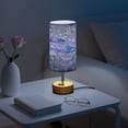 thumbnail image 6 of Touch-Control 3-Color Desk Lamp with Plug – Energy-Saving LED + 3 Simultaneous Charging Ports Lovely Blue Butterflies, 6 of 8