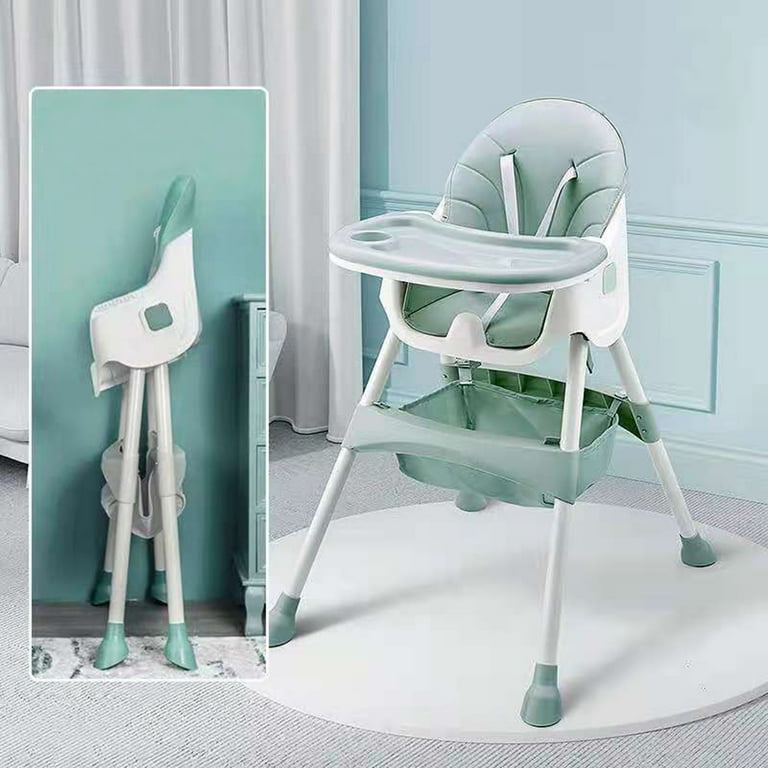 ZFITEI 4 in 1 Baby High Chair Foldable Booster Seats, Portable and Compact Adjustable High Baby chair for Babies and Toddlers (Green) ZFITEI 4 in 1 Baby High Chair Foldable Booster Seats, Portable and Compact Adjustable High Baby chair for Babies and Toddlers (Green)