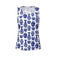 thumbnail image 4 of Lsque Blue Vases Printed Workout Tank Tops for Women, Athletic Sports Tank Tops, Compression Sleeveless Dry Fit Shirts,Sleeveless Yoga Shirt-Small, 4 of 9