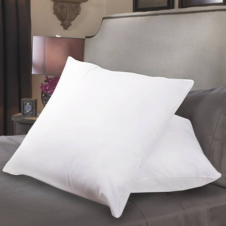 Down Alternative Polyester Square Euro Pillow Insert 2 Pack