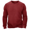 thumbnail image 2 of Holiday Gifts! Titcea Mens Sweatshirt Fleece Solid Color Crew Neck Long Sleeve Thicken Pullover Sweatshirts Loose Comfort Warm Casual Sweaters, 2 of 7
