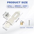 thumbnail image 2 of Uxcell 2.5 Inch Door Lock Hasp Latch, 2 Pack 304 Stainless Steel Security Padlock Latch Door Gate Lock Hasp, 2 of 7