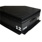 Troy Barbell T-PLYO-12 12 in. Padded Plyo Box, Black