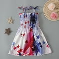 thumbnail image 6 of Bouanq 4th of july baby girl outfits Stripe Dress Independence Day Outfits Kids Patriotic Clothes July 4th Toddler Girls Stripe Dress 1- 6 Years, 6 of 7