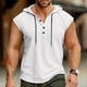 thumbnail image 1 of pstuiky Hombres Tanque, Sudadera informal con capucha y botones para hombre Chaleco para hombre l, 1 of 5