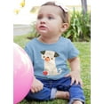 thumbnail image 2 of Image Conscious Dog With A Ball T-Shirt Infant -Jay Fleck Designs, Unisex 6 Months, 2 of 4