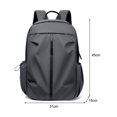 thumbnail image 3 of Oxford Backpack Waterproof Business Bag with Zipper for Office Travel (Black), 3 of 6