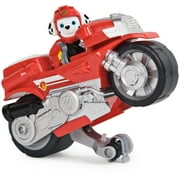 PAW Patrol, Moto Pups Marshall’s Deluxe Pull Back Motorcycle Vehicle with Wheelie Feature and Figure
