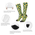 thumbnail image 3 of Naloa Lemon Thigh High Socks Extra Long Stretchy Sock Women Over Knee High Opaque Stocking Daily Wear, 3 of 6