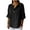 Cotton linen tops-Black, variant on Spring Fashion Womens Tops under $5 Summer Cotton Linen V Neck Leisure 3/4 Sleeve Plus Size Shirts Blouses for Women $5 Going Out Workout Tunic Tops New Casual 2025 Black XXXL