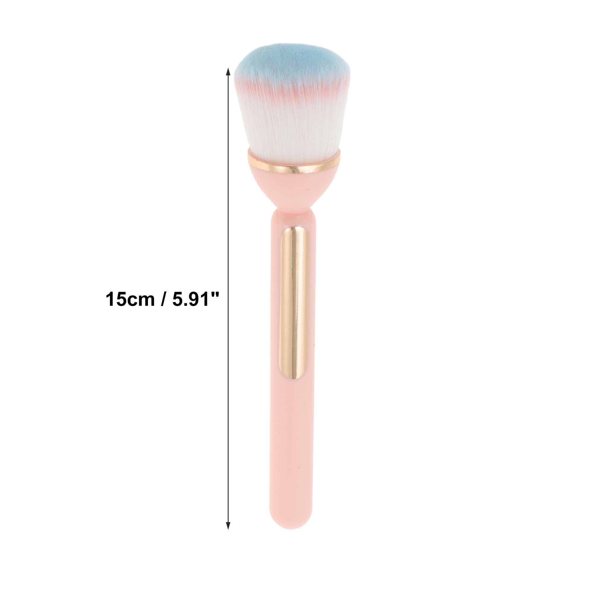 Unique Bargains 1 Pc Convenient Cosmetic Brush for Daily Makeup Application Pink