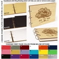 thumbnail image 7 of Darling Souvenir Personalized Engraved Laser Cut Wedding Guest Book Wooden Cover Sign-in Book Registry Guestbook Scrapbook-HZ, 7 of 7