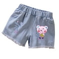 thumbnail image 3 of Sentuca Girls Denim Shorts Casual Cute Jeans Shorts with Pockets for Kids Girl Clothes Size 11 Years, 3 of 3