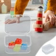 thumbnail image 2 of YATLTE Mini Clear Plastic Organizer Storage Box, Small Clear Plastic Storage Containers Boxes, Transparent Boxes with Hinged Lid for Small Items, Jewelry, Crafts, 2 of 7