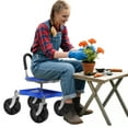 thumbnail image 4 of Skymirror Gardening Rolling Seat, Height Adjustable Rolling Garden Cart, 360 Degree Swivel Gardening Stool with Tool Tray, Rolling Work Seat for Gardeners Elderly Seniors, 4 of 7
