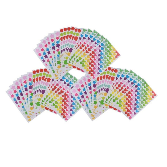 54 Hojas Etiquetas Adhesivas Perfecl Etiquetas Adhesivas de Estrellas