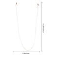 thumbnail image 2 of WHAMVOX Eye Glass Chain Eyeglass Chain Clip Rose 1Set for Adults Back to School, 2 of 7