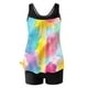 thumbnail image 2 of Trajes de baño tankini para mujer Trajes de baño de dos piezas con espalda de tiras y estampado conservador para mujer Traje de baño de dos piezas para mujer, 2 of 5