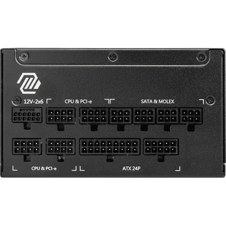 MSI - MAG A1000GL PCIE5 - Full Modular - 80 Plus Gold 1000W  - ATX 3.1 Gaming Power Supply - Black