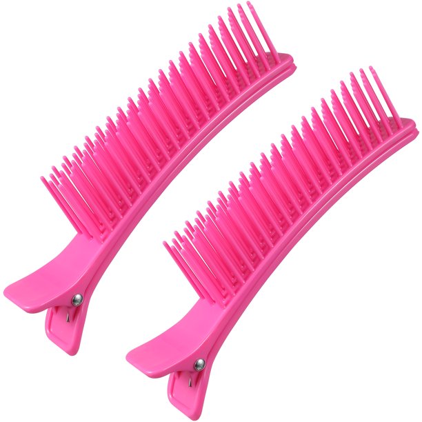 2 pinzas de peluquería multifunción para corte de salón, pinzas para el cabello, pinzas para el cabello, pinzas para el cabello (rosa de gran tamaño)
