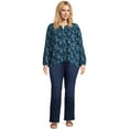 thumbnail image 4 of The Pioneer Woman Pull On Embroidered Bootcut Jeans, 32” Inseam, Sizes XS-3X, Women's and Women's Plus, 4 of 6
