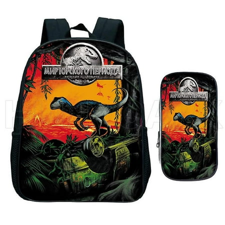 Jurassic Park Cartoon School Backpack Cartoon Lighten Kindergarten ...
