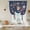 Blue, variant on Watercolor Flowers Balloon Curtains 63 Inch Length for Living Room/Bedroom, Rustic Spring Floral Botanical Beige Rod Pocket Privacy Door Curtains Decorative Tie Up Shade for Window 52"x63"