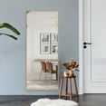 thumbnail image 2 of NeuType Full Length Mirror Floor Rectangle Gold 47"x16", 2 of 9