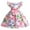 ZAB Pink, variant on Baby Girl Dress Party Dress Bubble Sleeve Bow Lace Patchwork Mesh Poplin Princess Dress Performance Summer Dress,Size 5 Years-6 Years