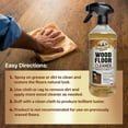 thumbnail image 3 of Parker & Bailey WOOD FLOOR CLEANER – Use on Hardwood, Laminated or Faux Finshed Floors. Shine Restorer Protector, Surface Cleaner House Cleaning Supplies Home Improvement, Natural Look, Cuts Grease, 3 of 5