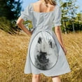 thumbnail image 3 of Keeshond Puppy (Drawing) Sleeveless Dress women's evening dresses 2024 dress korean style dresses for special events, 3 of 6