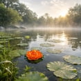 thumbnail image 6 of Artificial Floating Foam Lotus Flower, EVA Water Lily Pond Pool Decor Ornament Dancing Prop for Water Scene Arrangement, 6 of 6
