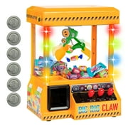 Bundaloo Big Rig Claw Machine Arcade Game Candy Grabber for Kids - Electronic Mini Prize Toys Dispenser with Lights & Sound - Cool & Fun Party Game Surprise for Children