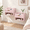Pink-2pcs, variant on Walnut Brown 2pcs Floating Nightstand Set with Charging Station and Drawer