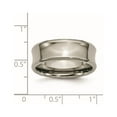 thumbnail image 6 of Chisel Titanium Polished Concave 8mm Beveled Edge Band, 6 of 7