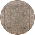 thumbnail image 1 of Ahgly Company Machine Washable Indoor Round Industrial Modern Dark Almond Brown Area Rugs, 7' Round, 1 of 7