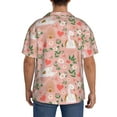 thumbnail image 3 of Pofeuu Swan And Flowers3 Print Mens Casual Short Sleeve Shirts Beach Summer Spread Collar Pocket Tops Men's Casual Short-sleeved Shirt-4X-Large, 3 of 5