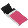 thumbnail image 4 of Pitillera de acero inoxidable con capacidad para 20 cigarrillos delgados, funda con tapa magnética, soporte para cigarrillos para hombres y mujeres, color rojo rosa, 4 of 14