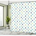 thumbnail image 5 of Ambesonne Vintage Shower Curtain, Polka Dots Fashion, 69"Wx75"L, Apple Green Jade Green, 5 of 5